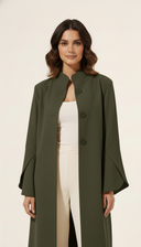 The Aabidah Structured Sleeve Open Abaya
