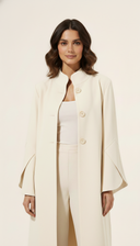 The Aabidah Structured Sleeve Open Abaya