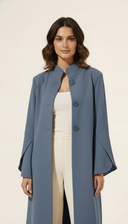 The Aabidah Structured Sleeve Open Abaya