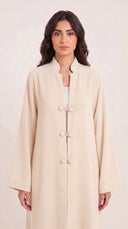 The Hawwa Double Button Detail Abaya