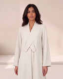 The Jouri Tailored Overlap Panel Abaya