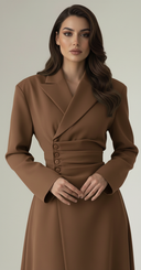 The Rabab Structured Elegance Abaya