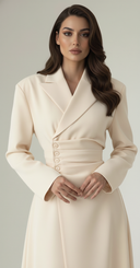 The Rabab Structured Elegance Abaya