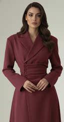 The Rabab Structured Elegance Abaya