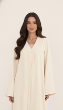 The Meher Minimal Button-Detail Abaya