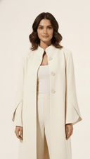 The Aabidah Structured Sleeve Open Abaya - TAL by The Abaya Lab