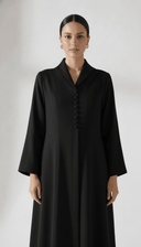 The Afaf Structured Minimal Button Abaya - TAL by The Abaya Lab