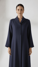 The Afaf Structured Minimal Button Abaya - TAL by The Abaya Lab