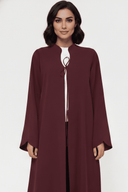 The Afrah Grace Front Tie Open Abaya - TAL by The Abaya Lab