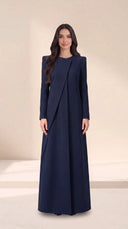 The Afroz Asymmetric Panel Tailored Abaya - TAL by The Abaya Lab