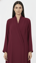 The Ahood Refined Wrap Panel Abaya - TAL by The Abaya Lab
