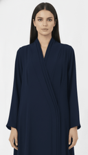 The Ahood Refined Wrap Panel Abaya - TAL by The Abaya Lab