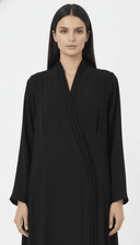 The Ahood Refined Wrap Panel Abaya - TAL by The Abaya Lab