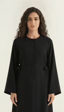 The Alyaana Side Tie Front-Open Abaya - TAL by The Abaya Lab