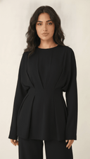 The Amani Back Tie Pleated Waist Co-Ord Set - TAL by The Abaya Lab