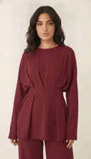 The Amani Back Tie Pleated Waist Co-Ord Set - TAL by The Abaya Lab