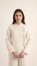 The Amenah Tassel Detail Co-Ord Set with Mandarin Collar - TAL by The Abaya Lab