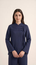 The Amenah Tassel Detail Co-Ord Set with Mandarin Collar - TAL by The Abaya Lab