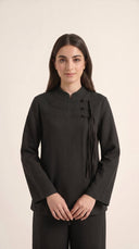 The Amenah Tassel Detail Co-Ord Set with Mandarin Collar - TAL by The Abaya Lab