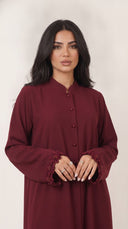 The Anisa Floral Cuff Button Front Abaya - TAL by The Abaya Lab