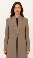 The Areezah Military - Inspired Vintage Button Abaya - TAL by The Abaya Lab