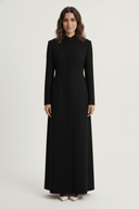 The Aseel Mandarin Style Button Abaya - TAL by The Abaya Lab