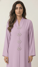 The Ayaana Pearl Floral Detail Abaya - TAL by The Abaya Lab