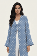 The Basma Polka Dot Tie Abaya - TAL by The Abaya Lab