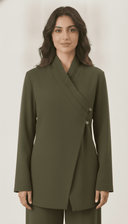 The Basma Wrap Front Tailored Co-Ord Set - TAL by The Abaya Lab