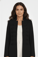 The Deema Military Style Knot - Detail Open Abaya - TAL by The Abaya Lab