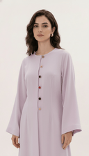 The Duaa Elegant Abaya with Contrast Button Detail - TAL by The Abaya Lab