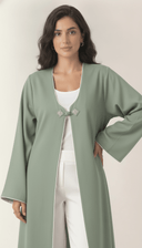 The Dunia Minimal Embroidered Abaya - TAL by The Abaya Lab