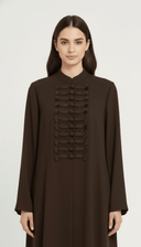 The Eiman Tailored Mandarin Silhouette Abaya - TAL by The Abaya Lab