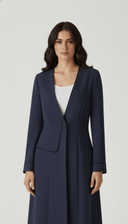 The Fayrouz Contrast Line Detail Abaya - TAL by The Abaya Lab