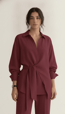 The Fida Tie-Waist Shirt Co-Ord Set - TAL by The Abaya Lab