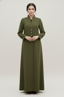 The Ghadeer Structured Button Abaya - TAL by The Abaya Lab