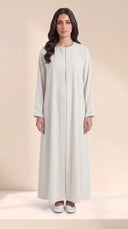 The Hafsa Classic Contrast Piping Abaya - TAL by The Abaya Lab