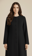 The Hamda Embroidery Detail and Button Abaya - TAL by The Abaya Lab