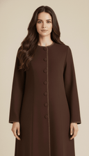 The Hamda Embroidery Detail and Button Abaya - TAL by The Abaya Lab
