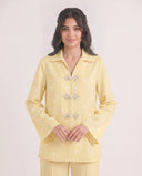 The Hamna Polka Dot Mandarin Button Detail Co-Ord Set - TAL by The Abaya Lab