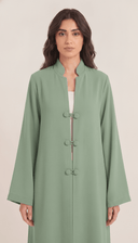 The Hawwa Double Button Detail Abaya - TAL by The Abaya Lab