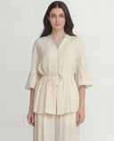The Haya Pintuck Tie-Waist Co-Ord Set - TAL by The Abaya Lab