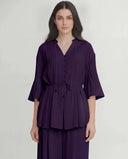 The Haya Pintuck Tie-Waist Co-Ord Set - TAL by The Abaya Lab