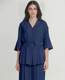 The Haya Pintuck Tie-Waist Co-Ord Set - TAL by The Abaya Lab
