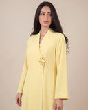 The Heba Floral Button Detail Abaya - TAL by The Abaya Lab