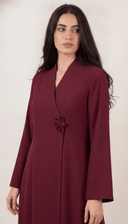 The Heba Floral Button Detail Abaya - TAL by The Abaya Lab