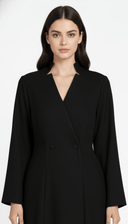 The Hessa Modern Collar Abaya - TAL by The Abaya Lab