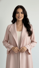 The Hiyam Pearl Whisper Open Abaya - TAL by The Abaya Lab