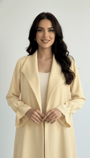 The Hiyam Pearl Whisper Open Abaya - TAL by The Abaya Lab