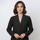The Huda Coat Style Wrinkled Abaya - TAL by The Abaya Lab